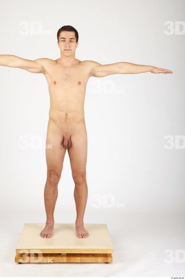 Whole Body Man T poses Nude Casual Athletic Studio photo references