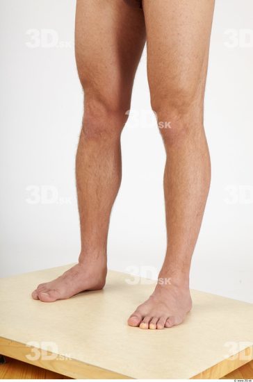 Calf Whole Body Man Nude Casual Athletic Studio photo references