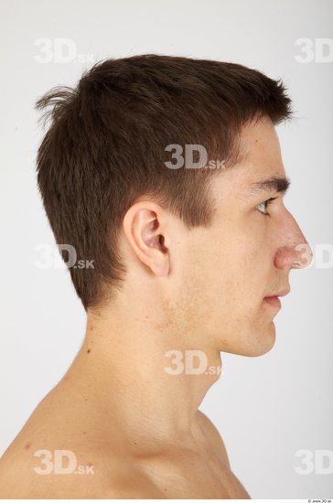 Whole Body Head Man Casual Athletic Studio photo references