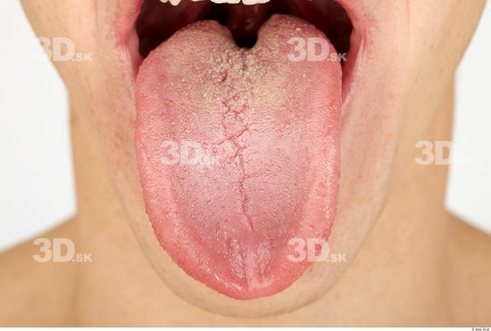 Whole Body Tongue Man Casual Athletic Studio photo references