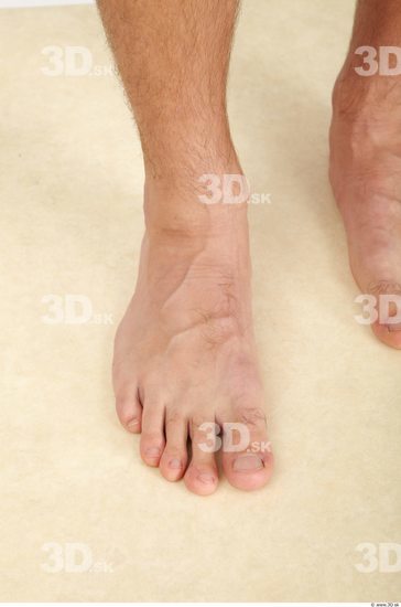 Foot Whole Body Man Nude Casual Athletic Studio photo references