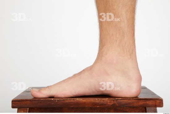 Foot Whole Body Man Nude Casual Athletic Studio photo references