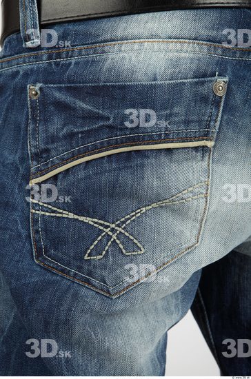 Whole Body Bottom Man Casual Jeans Slim Studio photo references