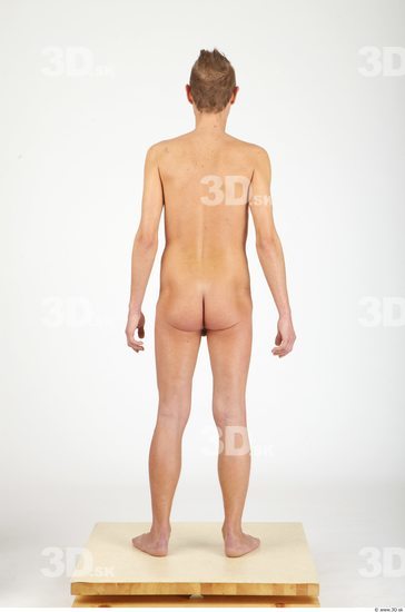 Whole Body Man Nude Casual Slim Studio photo references