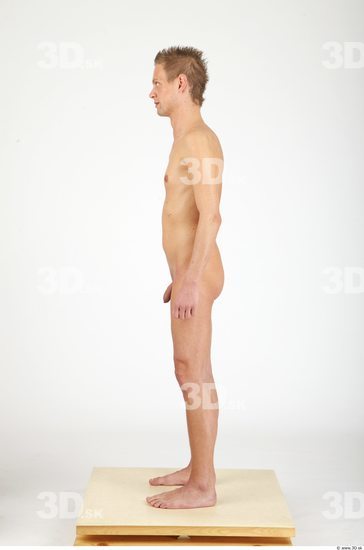 Whole Body Man Nude Casual Slim Studio photo references