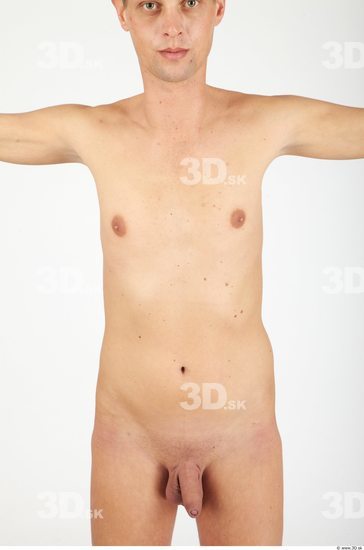 Upper Body Whole Body Man Nude Casual Slim Studio photo references