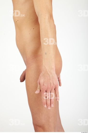 Forearm Whole Body Man Nude Casual Slim Studio photo references
