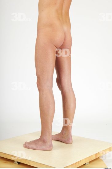 Leg Whole Body Man Nude Casual Slim Studio photo references