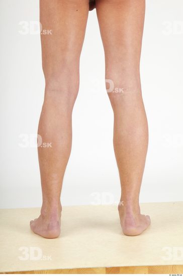 Calf Whole Body Man Nude Casual Slim Studio photo references