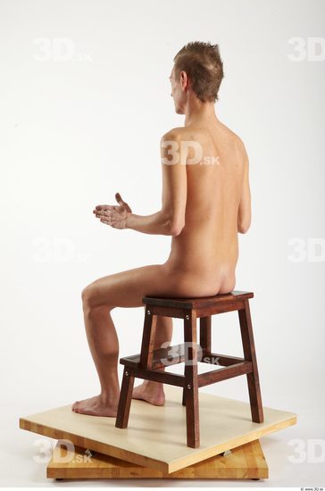 Whole Body Man Artistic poses White Nude Slim