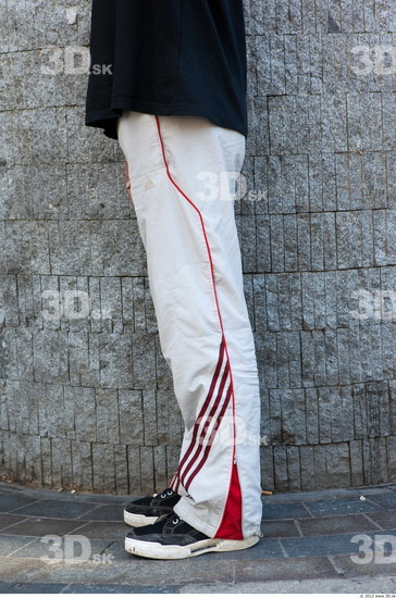 Leg Man White Sports Trousers Average