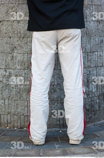 Leg Man White Sports Trousers Average