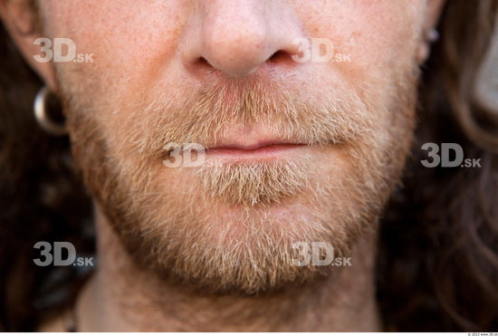 Mouth Man White Slim Bearded