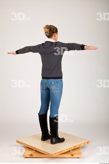 Whole Body Woman T poses Casual Athletic Studio photo references