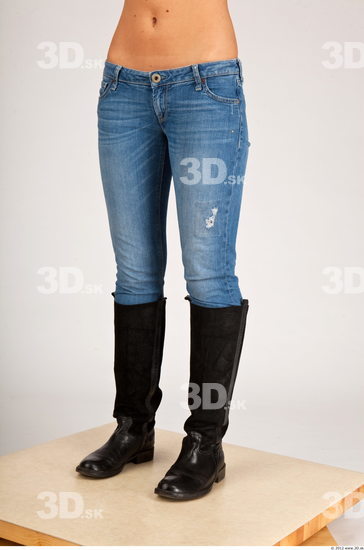 Leg Whole Body Woman Casual Jeans Athletic Studio photo references