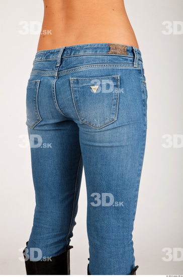 Thigh Whole Body Woman Casual Jeans Athletic Studio photo references