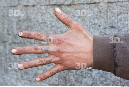 Hand Head Man Casual Slim Street photo references