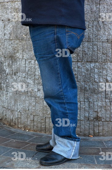 Leg Head Man Casual Jeans Slim Overweight Street photo references