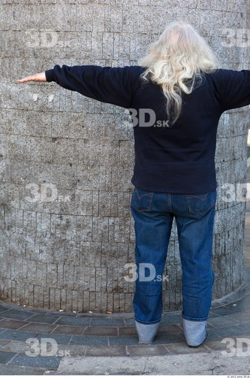 Whole Body Head Man T poses Casual Slim Overweight Bearded Street photo references