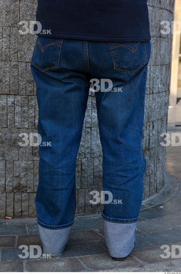 Leg Head Man Casual Jeans Slim Overweight Street photo references