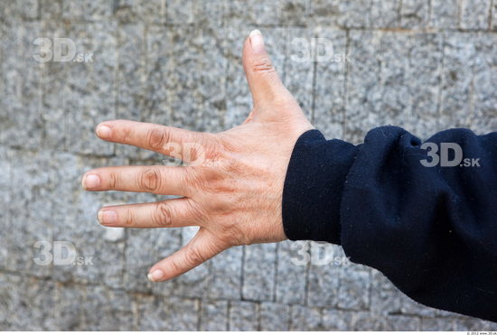 Hand Head Man Casual Slim Overweight Street photo references