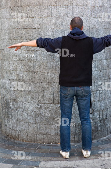 Whole Body Head Man T poses Casual Slim Street photo references