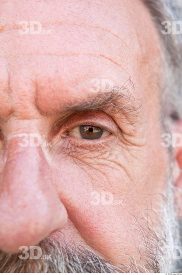 Eye Man White Average Wrinkles