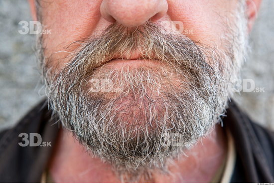 Mouth Man White Average Bearded