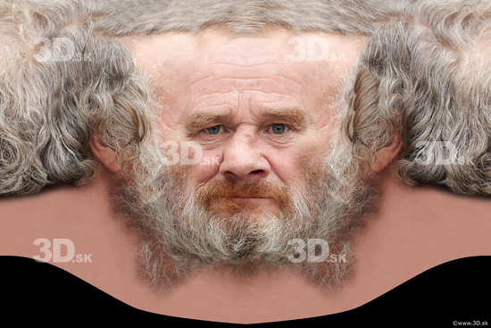 Head Man White Head textures Bearded