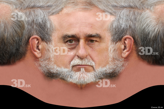 Head Man White Head textures Bearded