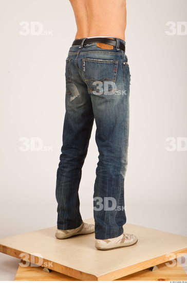 Leg Whole Body Man Casual Jeans Athletic Studio photo references