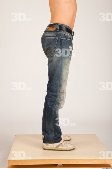 Leg Whole Body Man Casual Jeans Athletic Studio photo references