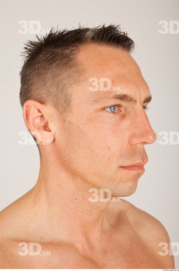 Whole Body Head Man Casual Athletic Studio photo references