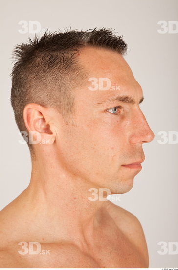 Whole Body Head Man Casual Athletic Studio photo references