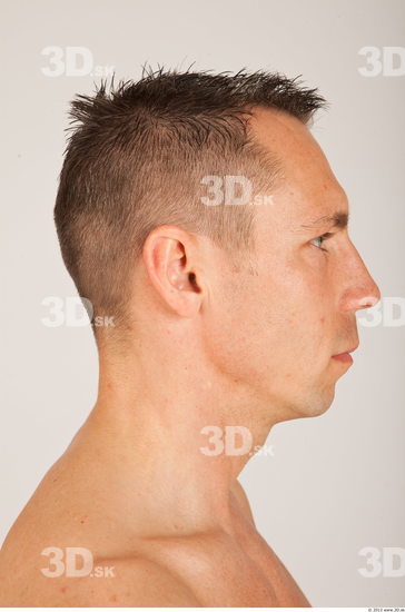 Whole Body Head Man Casual Athletic Studio photo references