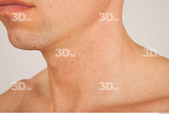 Neck Whole Body Man Nude Casual Athletic Studio photo references