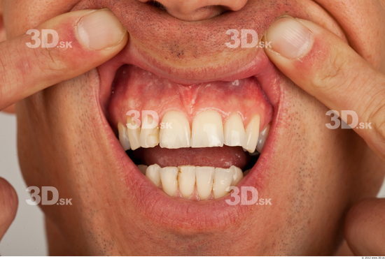 Whole Body Teeth Man Casual Athletic Studio photo references