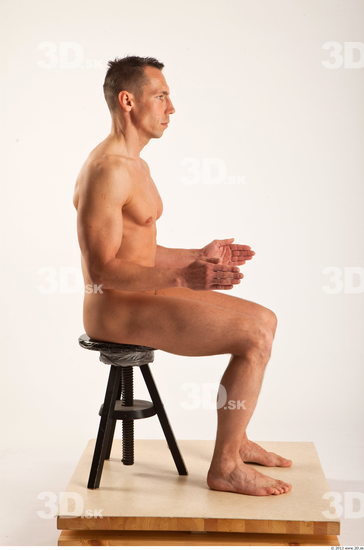 Whole Body Man Artistic poses White Nude Athletic