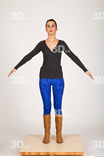 Whole Body Woman Casual Slim Studio photo references