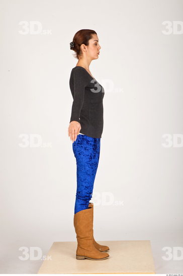 Whole Body Woman Casual Slim Studio photo references