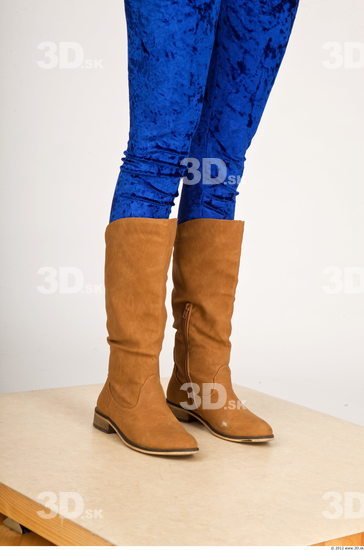 Calf Whole Body Woman Casual Boot Slim Studio photo references