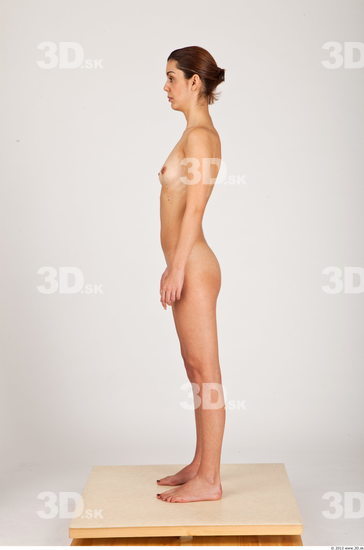 Whole Body Woman Nude Casual Slim Studio photo references