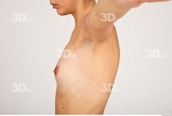 Chest Whole Body Woman Nude Casual Slim Studio photo references