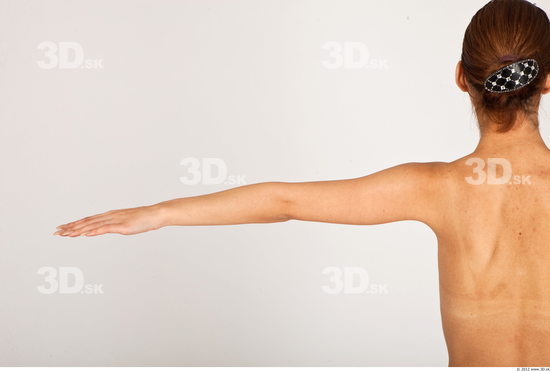 Arm Whole Body Woman Nude Casual Slim Studio photo references