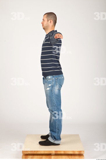 Whole Body Man T poses Casual Average Studio photo references