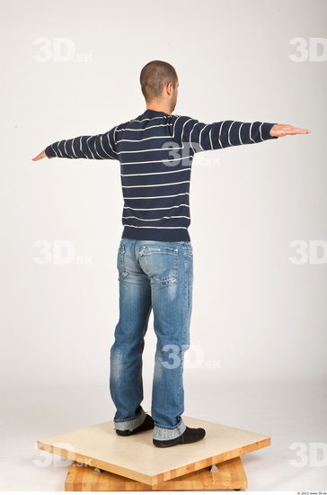 Whole Body Man T poses Casual Average Studio photo references