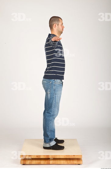 Whole Body Man T poses Casual Average Studio photo references