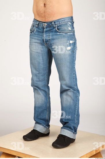 Leg Whole Body Man Casual Jeans Average Studio photo references