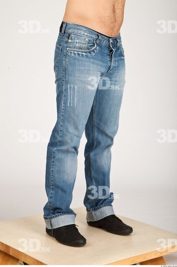 Leg Whole Body Man Casual Jeans Average Studio photo references