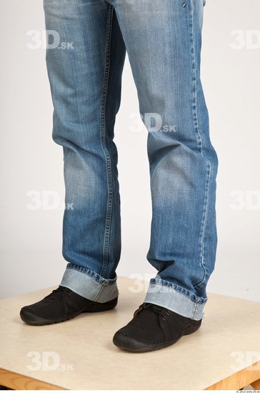 Calf Whole Body Man Casual Jeans Average Studio photo references